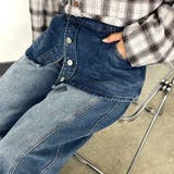 ラップ風レイヤーデニムワイドパンツ | non-hedge | 詳細画像3