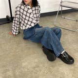 ラップ風レイヤーデニムワイドパンツ | non-hedge | 詳細画像7