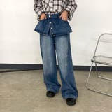 ラップ風レイヤーデニムワイドパンツ | non-hedge | 詳細画像8