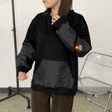 ブラック | キルト切替プルオーバー | non-hedge 