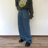 ブルー | ポケット取り外しストレートデニムパンツ | non-hedge 