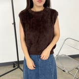 ブラウン | シャギークルーベスト | non-hedge 