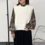 オフホワイト | シャギークルーベスト | non-hedge 