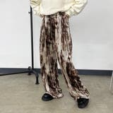 ベロア柄プリーツパンツ | non-hedge  | 詳細画像4 