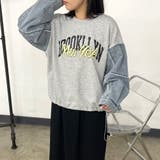 袖デニム切替ロゴプルオーバー | non-hedge  | 詳細画像16 