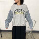 袖デニム切替ロゴプルオーバー | non-hedge  | 詳細画像17 