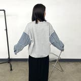 袖デニム切替ロゴプルオーバー | non-hedge  | 詳細画像21 
