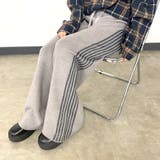 ラインニットワイドパンツ | non-hedge | 詳細画像2