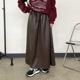 合成皮革フレアスカート | non-hedge  | 詳細画像1 