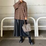 合成皮革フレアスカート | non-hedge  | 詳細画像23 