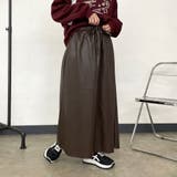 合成皮革フレアスカート | non-hedge  | 詳細画像4 