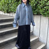 襟付きデニム切替ニットカーディガン | non-hedge  | 詳細画像11 