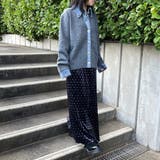 襟付きデニム切替ニットカーディガン | non-hedge  | 詳細画像13 