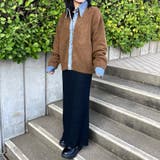 襟付きデニム切替ニットカーディガン | non-hedge  | 詳細画像25 