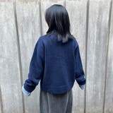 襟付きデニム切替ニットカーディガン | non-hedge  | 詳細画像43 