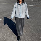 襟付きデニム切替ニットカーディガン | non-hedge  | 詳細画像60 