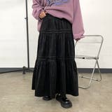 ブラック | コーデュロイティアードスカート | non-hedge 