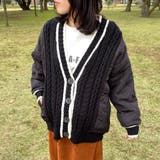 キルト切替ケーブルカーディガン | non-hedge  | 詳細画像9 