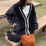 キルト切替ケーブルカーディガン | non-hedge  | 詳細画像11 