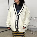 キルト切替ケーブルカーディガン | non-hedge  | 詳細画像19 