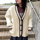 キルト切替ケーブルカーディガン | non-hedge  | 詳細画像2 