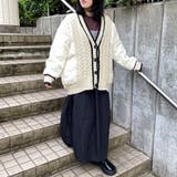 キルト切替ケーブルカーディガン | non-hedge  | 詳細画像7 