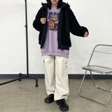 キルト切替ボアフードブルゾン | non-hedge  | 詳細画像14 