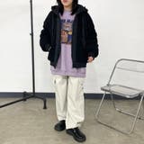 キルト切替ボアフードブルゾン | non-hedge  | 詳細画像15 