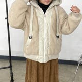 キルト切替ボアフードブルゾン | non-hedge  | 詳細画像16 