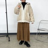 キルト切替ボアフードブルゾン | non-hedge  | 詳細画像28 