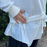 裏毛レイヤードプルオーバー | non-hedge  | 詳細画像14 