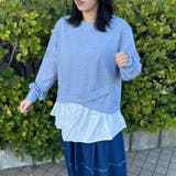 裏毛レイヤードプルオーバー | non-hedge  | 詳細画像1 