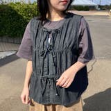 デニムリボンベスト | non-hedge | 詳細画像1