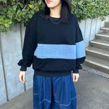 ブラック | デニム切替プルオーバー | non-hedge 