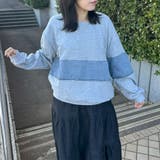 デニム切替プルオーバー | non-hedge  | 詳細画像1 