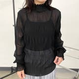 シフォンシャーリングブラウス | non-hedge  | 詳細画像10 