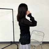シフォンシャーリングブラウス | non-hedge  | 詳細画像13 