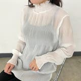 シフォンシャーリングブラウス | non-hedge  | 詳細画像16 