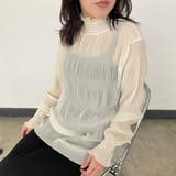 シフォンシャーリングブラウス | non-hedge  | 詳細画像1 