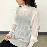 シフォンシャーリングブラウス | non-hedge  | 詳細画像17 