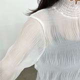 シフォンシャーリングブラウス | non-hedge  | 詳細画像26 