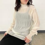 シフォンシャーリングブラウス | non-hedge  | 詳細画像3 