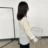 シフォンシャーリングブラウス | non-hedge  | 詳細画像6 