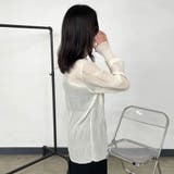 シフォンシャーリングブラウス | non-hedge  | 詳細画像7 