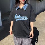 襟デニムハーフジップロゴTシャツ | non-hedge  | 詳細画像12 