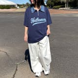 襟デニムハーフジップロゴTシャツ | non-hedge  | 詳細画像22 