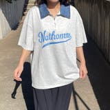 襟デニムハーフジップロゴTシャツ | non-hedge  | 詳細画像3 