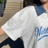 襟デニムハーフジップロゴTシャツ | non-hedge  | 詳細画像8 