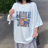 ネコプリントビッグTシャツ | non-hedge | 詳細画像2
