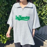 襟付きハーフジップロゴBIGTシャツ | non-hedge | 詳細画像13